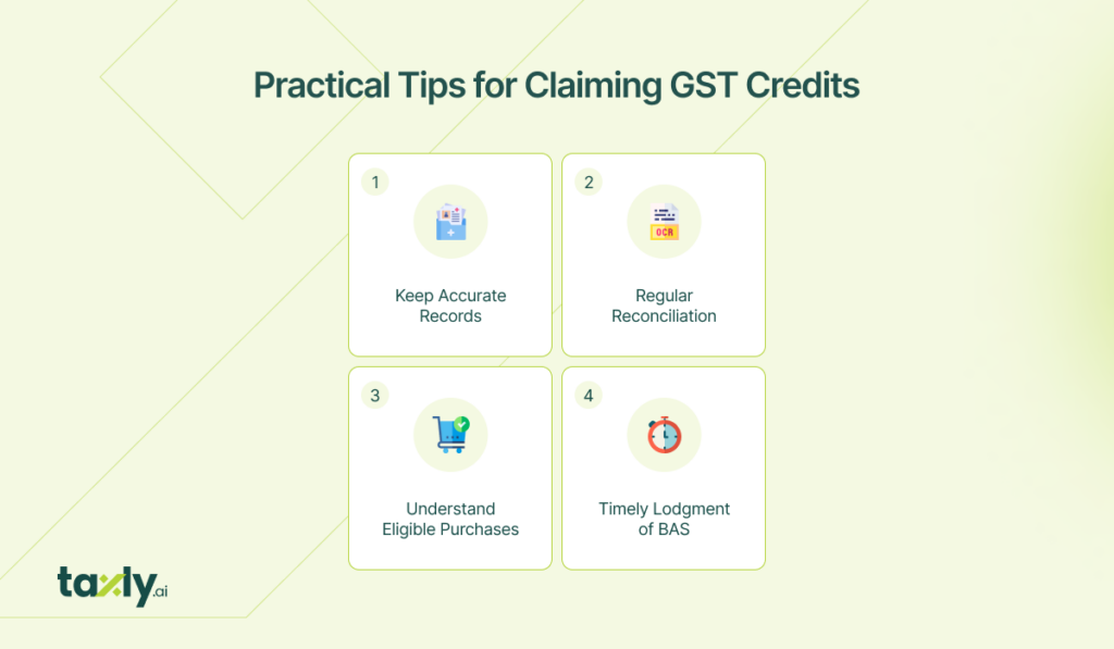 Practical Tips for Claiming GST Credits